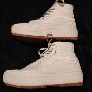 Vans Platform White High-Top Sneakers